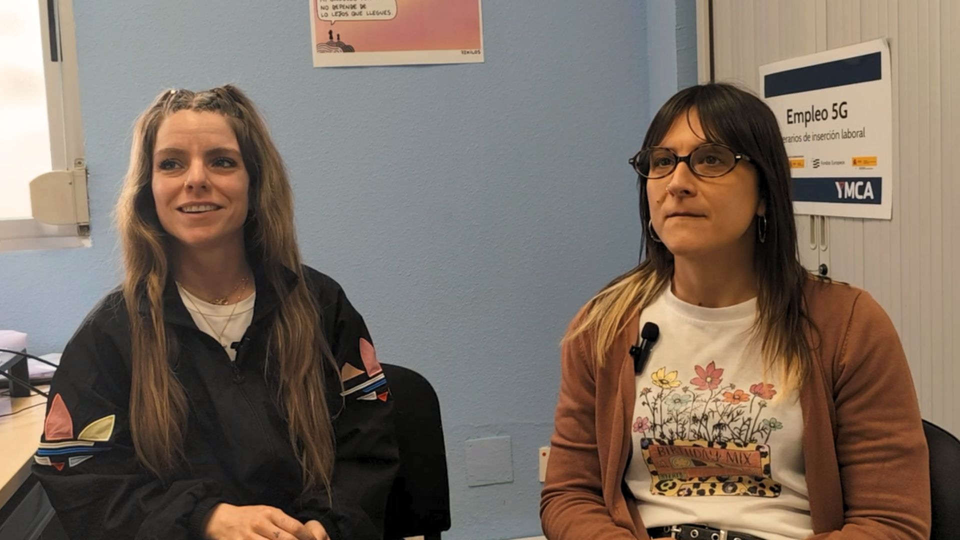 Riosol Cascos e Irene Cordivilla en YMCA